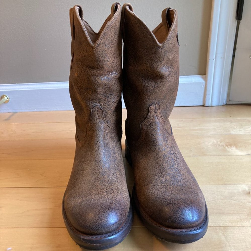 Frye Duke Roper Leather Boots - men's size 10.5